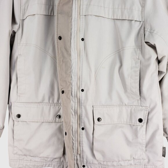 Pacific Trail Beige/White Fleece Plaid Lined Jacket Womes M - Picture 5 of 10